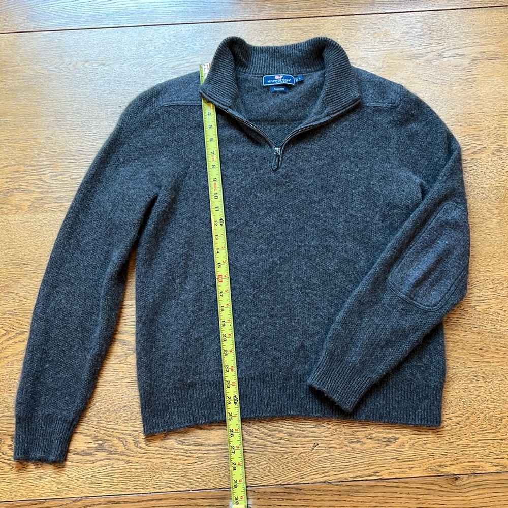 Vineyard Vines Cashmere Quarter Zip Sweater
